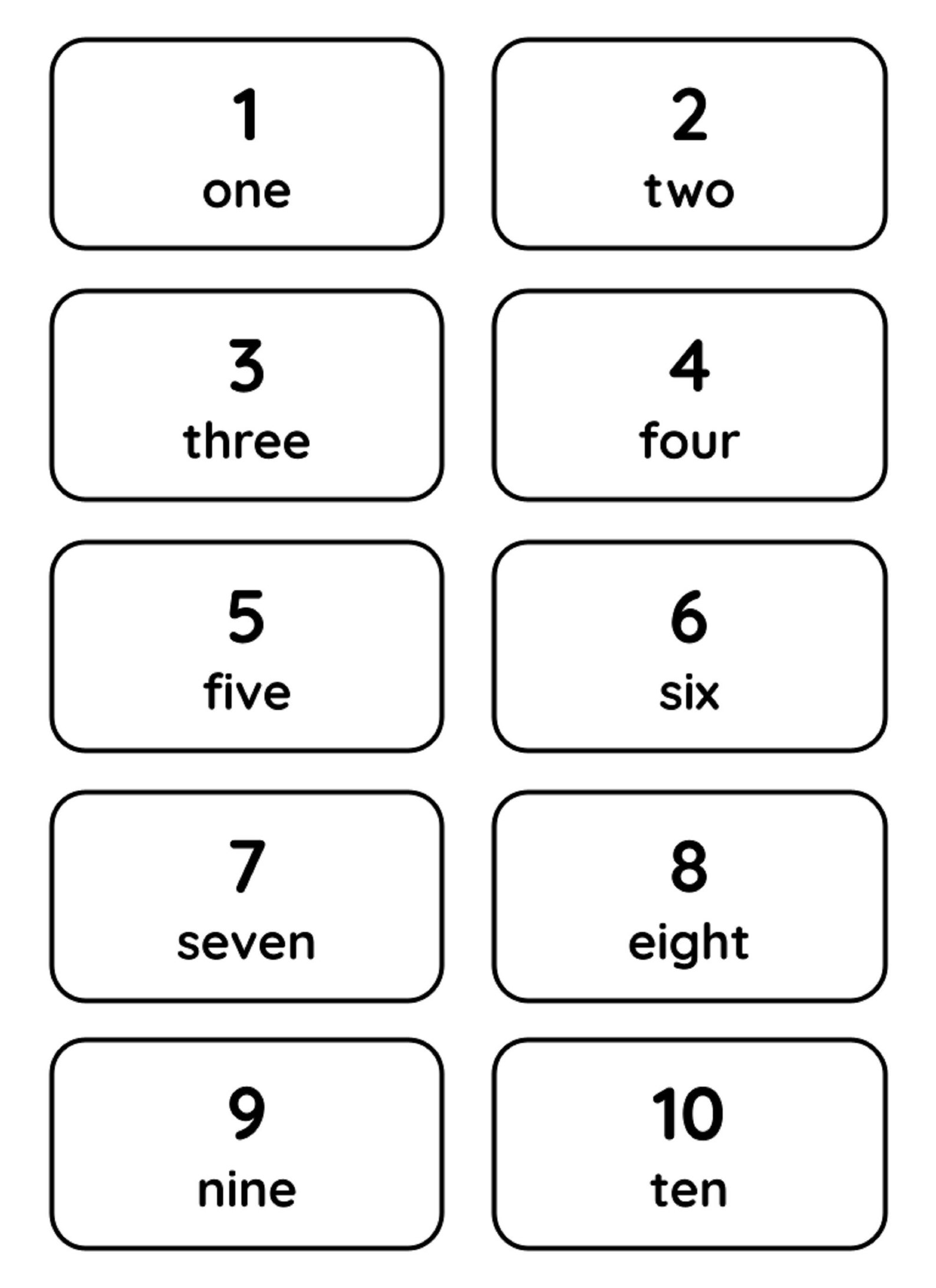 Numbers 1 100 Number Words Flash Cards Printable Etsy Hong Kong