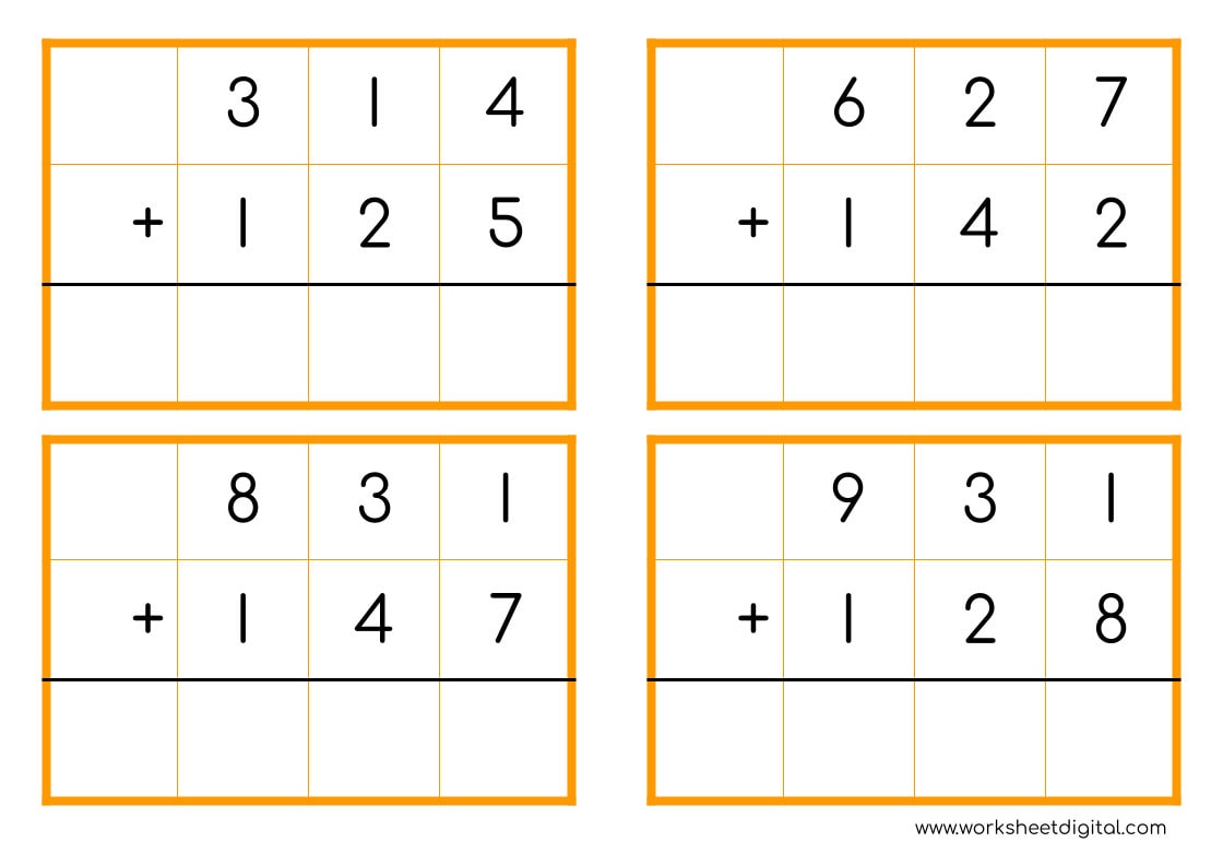 Addition 3digit Numbers Flash Cards, Task Cards, Grouping and