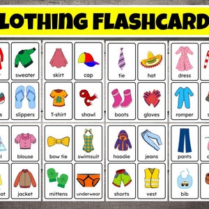 ESL Clothes Vocabulary