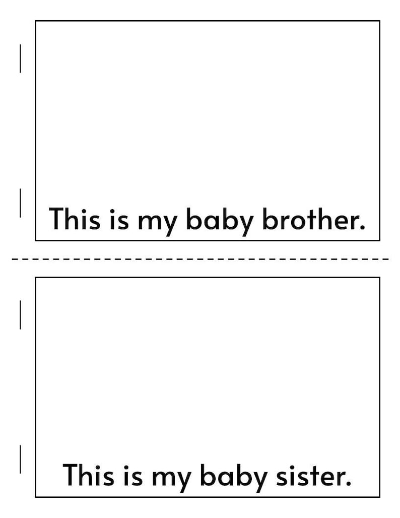 My Family Printable Booklet- Preschool and Kindergarten, Mini Booklet ...