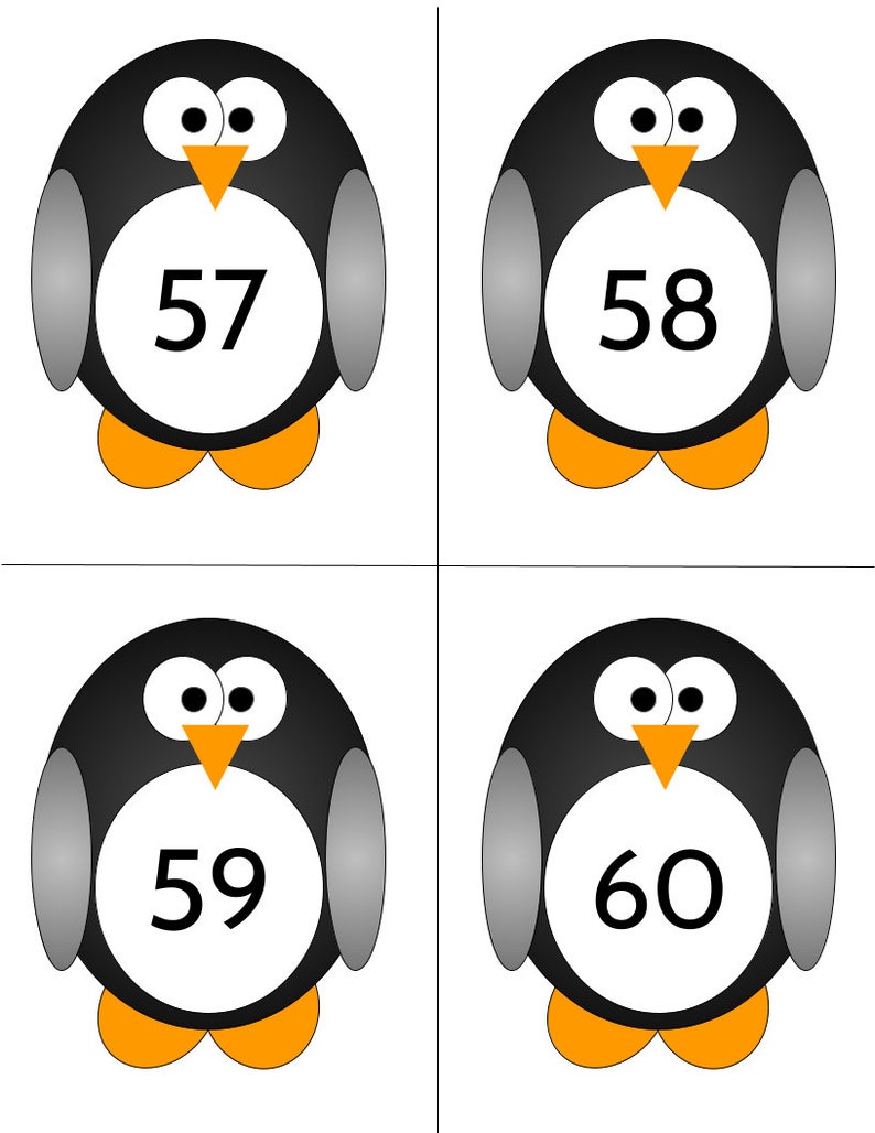 Number Flashcards 1 To 100 Printable Flashcards With Numbers Etsy