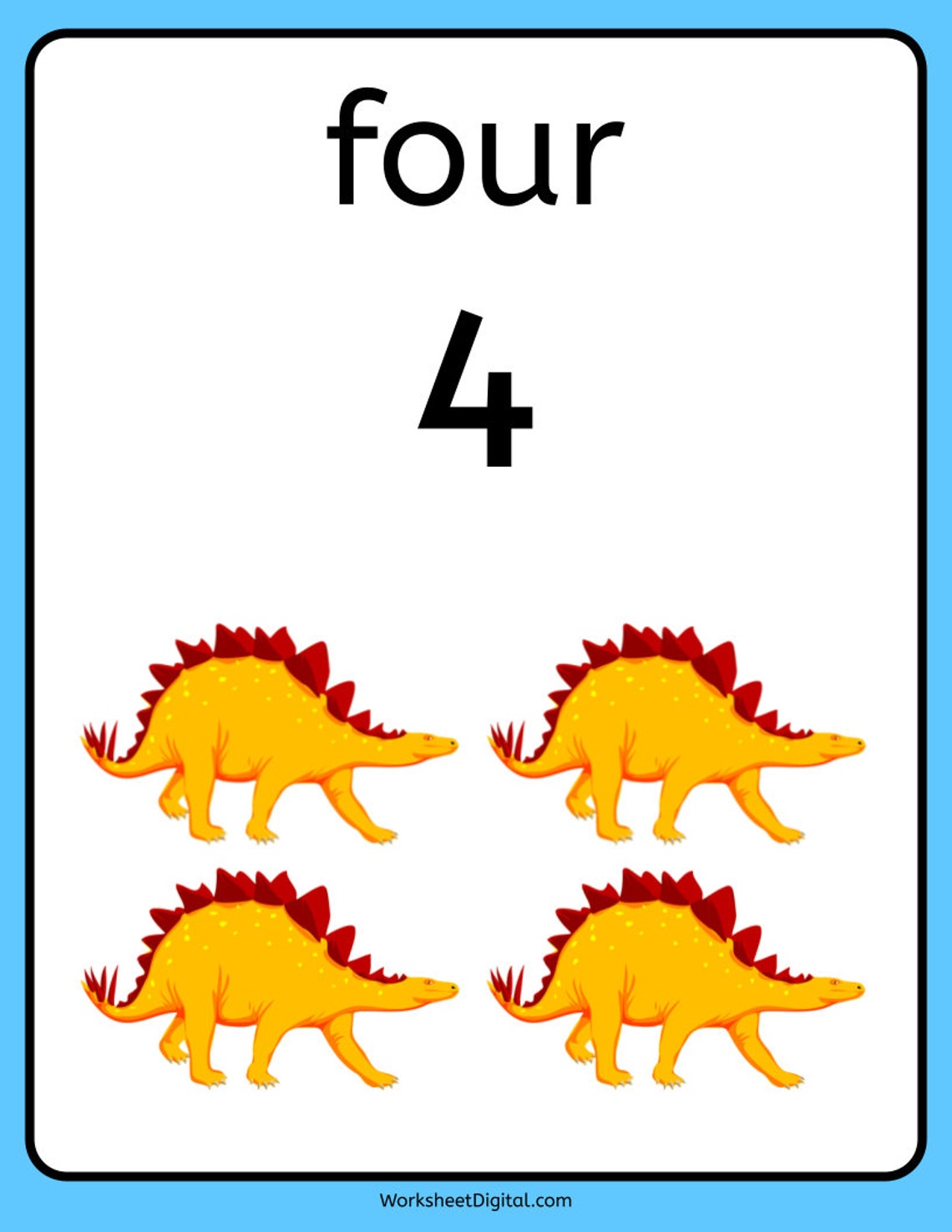 20 printable numbers posters 1 20 dinosaur numbers 1 20