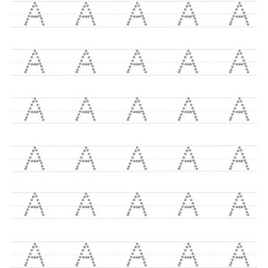 Printable Worksheets Trace the Letters Uppercase A Z Preschool ...