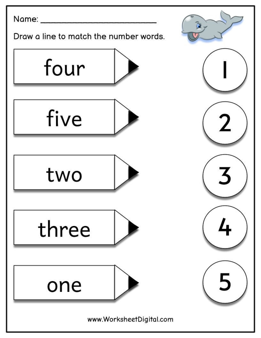 numbers in words homework