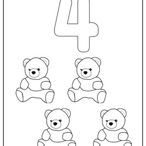 20 Printable Numbers 1-5 Counting, Tracing Worksheets for Preschool Kindergarten Homeschool Busy Book Handwriting Numbers and Counting image 8