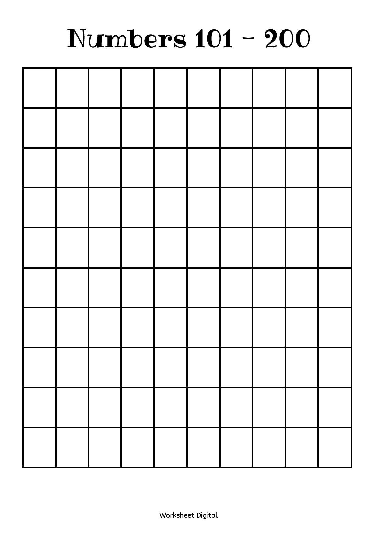 Number Charts 1 1000 Printable Black & White Homeschool Etsy UK
