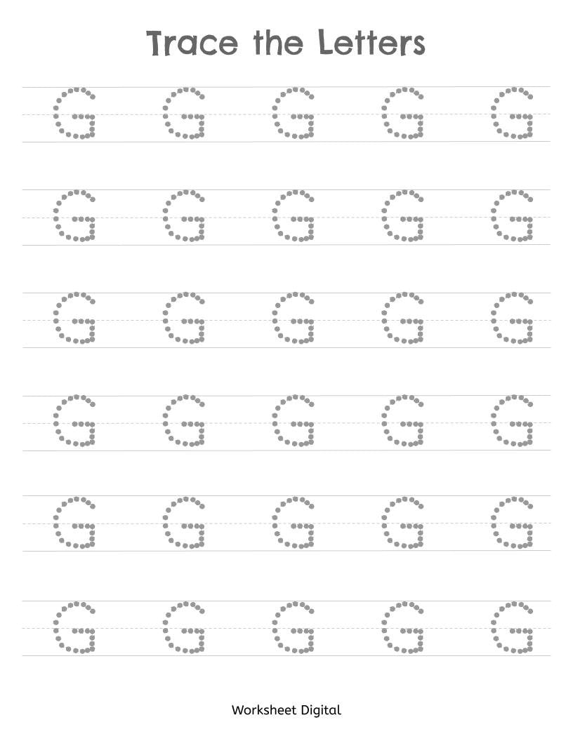 Printable Worksheets Trace the Letters Uppercase A - Z Printable Worksheets Trace the Letters Uppercase A - Z