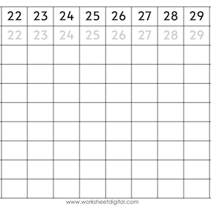 Printable Numbers 1-100 Tracing Worksheets for Preschool Kindergarten ...