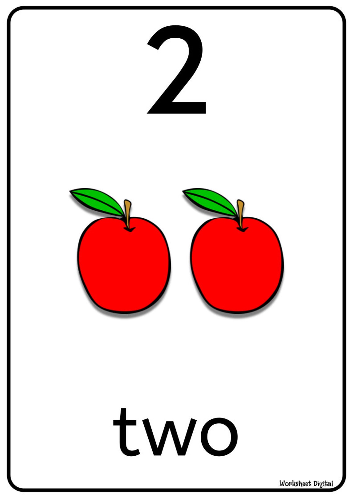 Printable Numbers 1 To 10 Posters Wall Display Theme Apples Back To