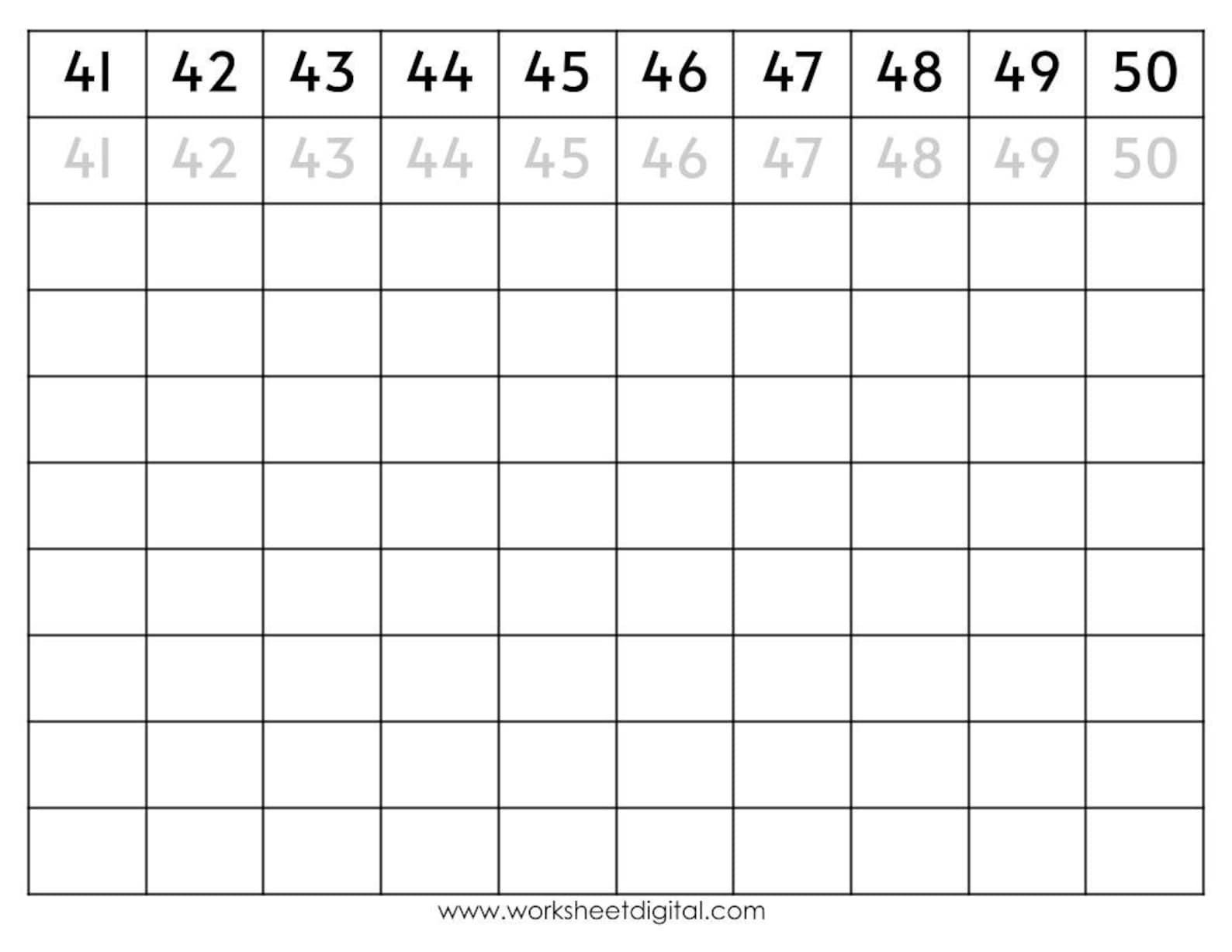 Printable Numbers 1 100 Tracing Worksheets: Homeschool Kindergarten