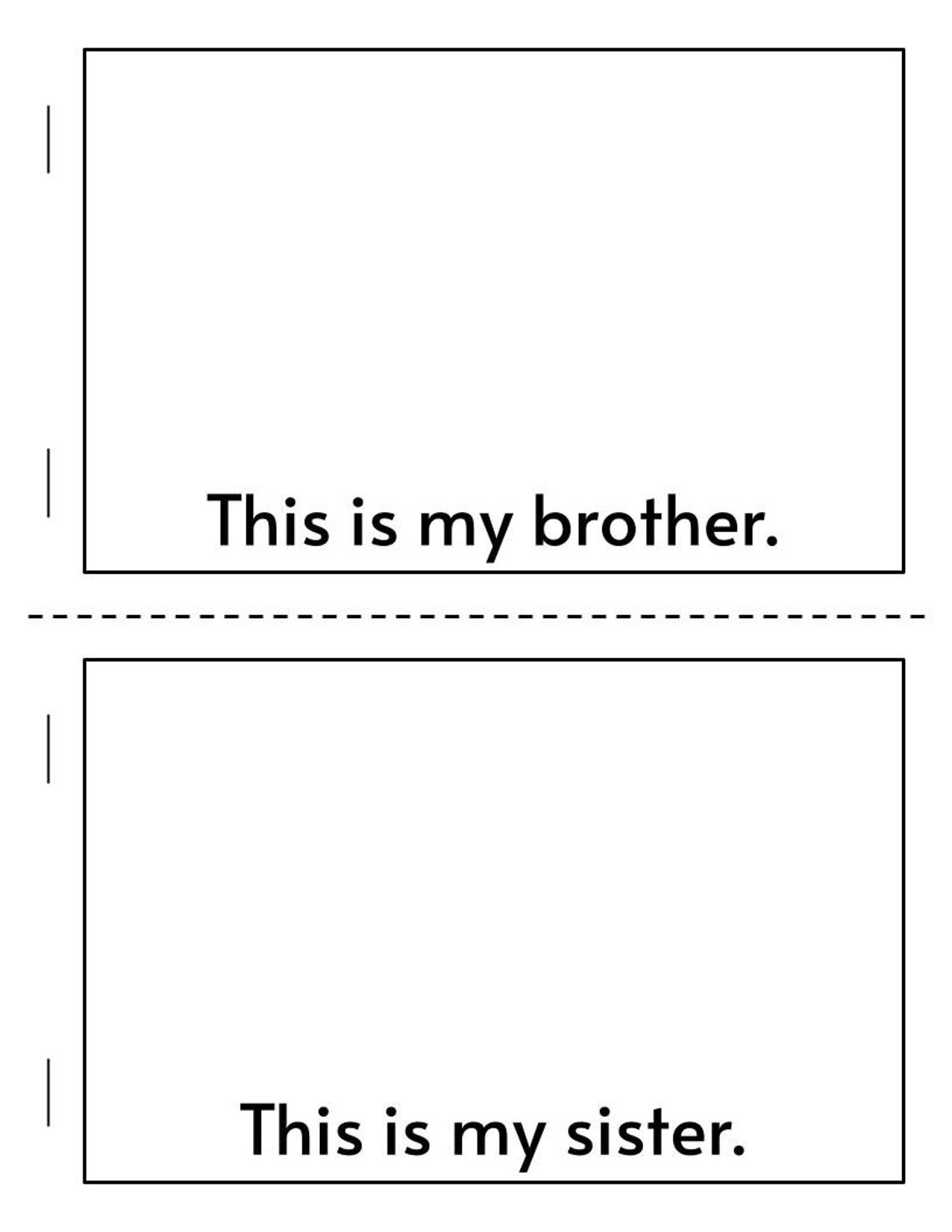 My Family Printable Booklet- Preschool and Kindergarten, Mini Booklet ...