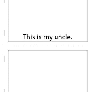 My Family Printable Booklet- Preschool and Kindergarten, Mini Booklet ...
