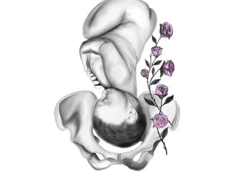 Downloadable Print of Rose Baby