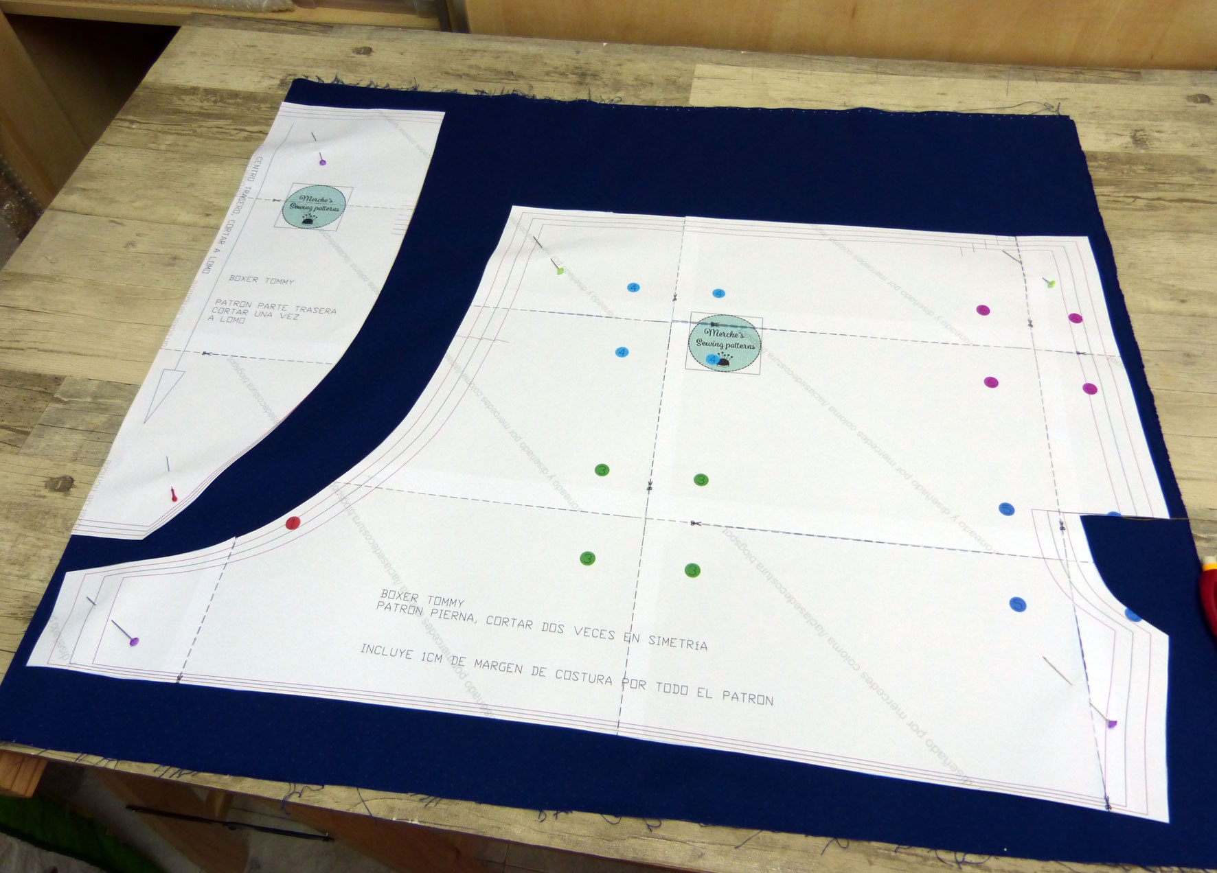 Pattern and instructions men short boxer hombre/patron y Etsy