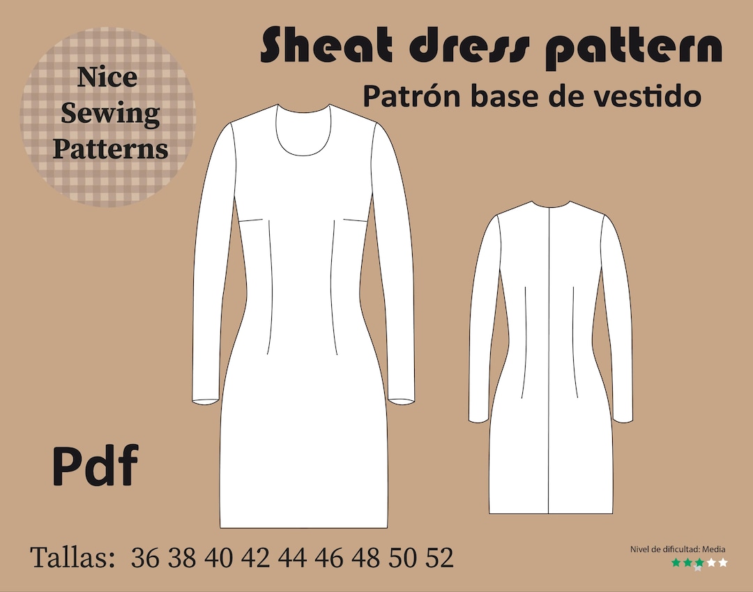 Patron Base Como Hacer Un Vestido Para Dama Sencillo Basic Dress