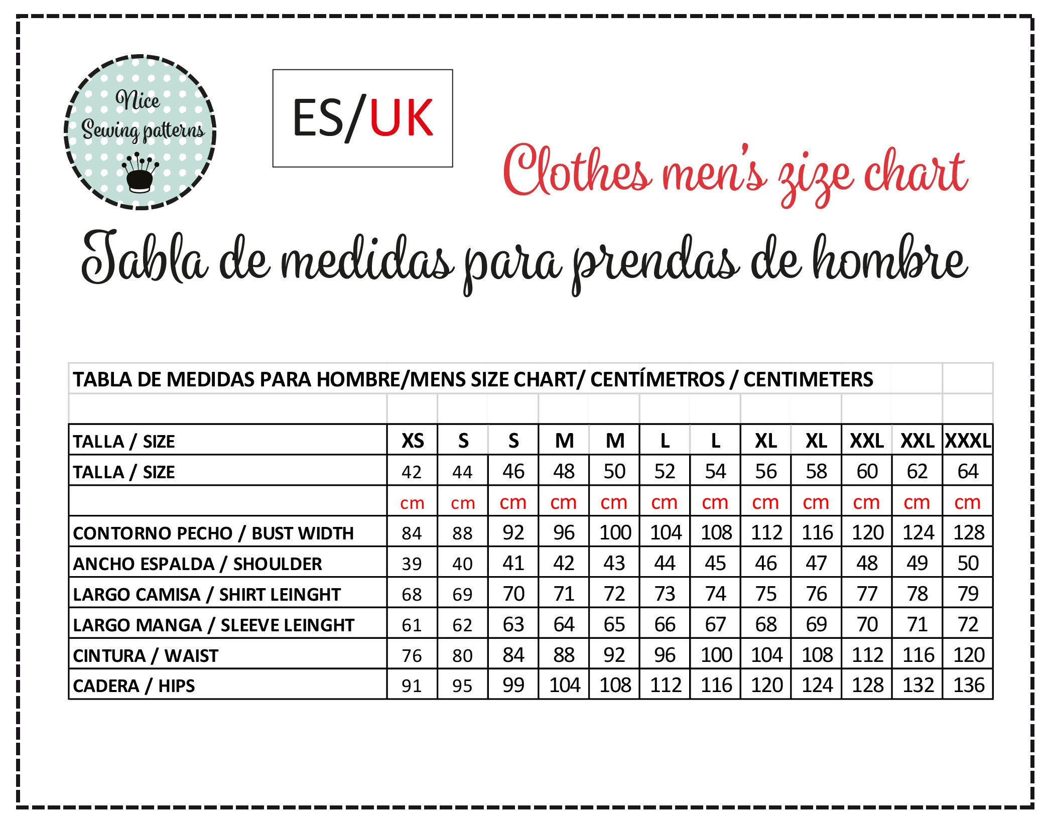 Chef Jacket Pattern PDF 