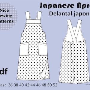 JAPANESE APRON PATTERN pdf instant download