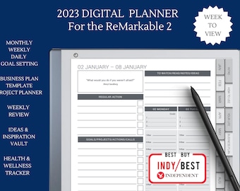 2024 Remarkable 2 Business Planner | 2024 Remarkable Weekly Template | Digital  Planner for Remarkable 2 | Remarkable Goal Planner |