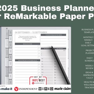 2025 BUSINESS Planner for Remarkable 2 and Remarkable Paper Pro