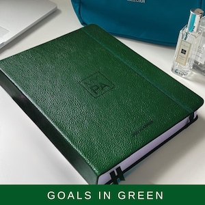 2025 Green Business Planner | Time Management & Productivity Planner  | |Week to view | Journal | Goal Setting |