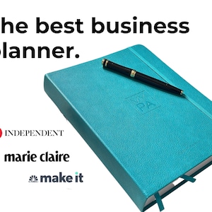2025 Turquoise Business Planner | Time Management & Productivity Planner  | |Week to view | Journal | Goal Setting |