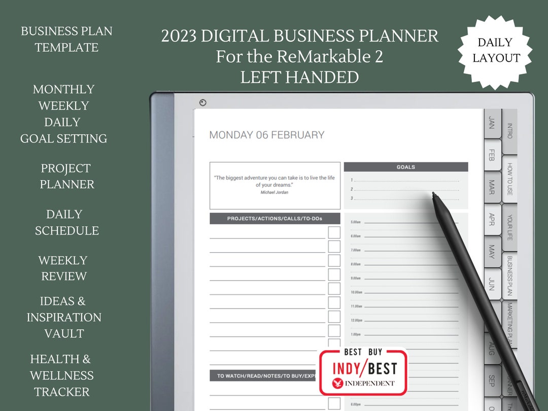 2024 Remarkable 2 Business Planner Left Handed 2024 Remarkable DAILY