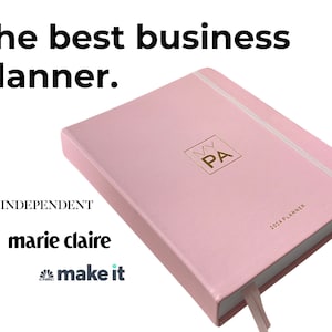 2025 Blush Pink Business Planner | Time Management & Productivity Planner  | |Week to view | Journal | Goal Setting |