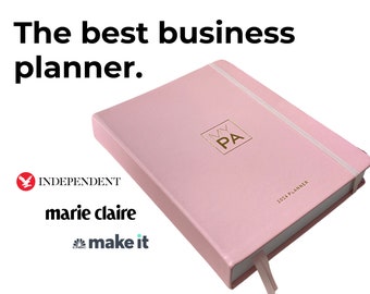 2024 Blush Pink Business Planner | Time Management & Productivity Planner  | |Week to view | Journal | Goal Setting |