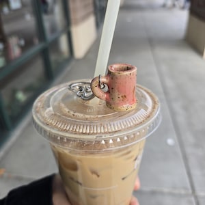 Mini Mug Keychain - Handmade Ceramic Mug Charm - Tiny Coffee Cup Keychain - Cute Gift