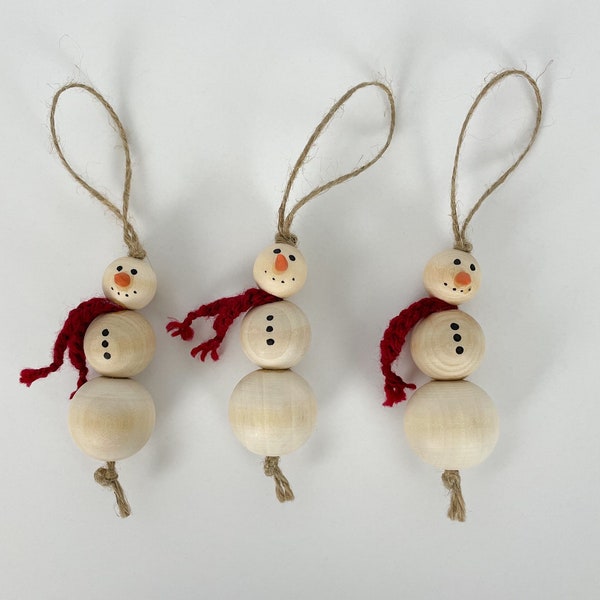 Snowman Ornament, Christmas Ornament, Snowman, Snowman Character, Christmas Tree Decor, Wooden Ornament, Wooden Hanging, Wooden Snowman