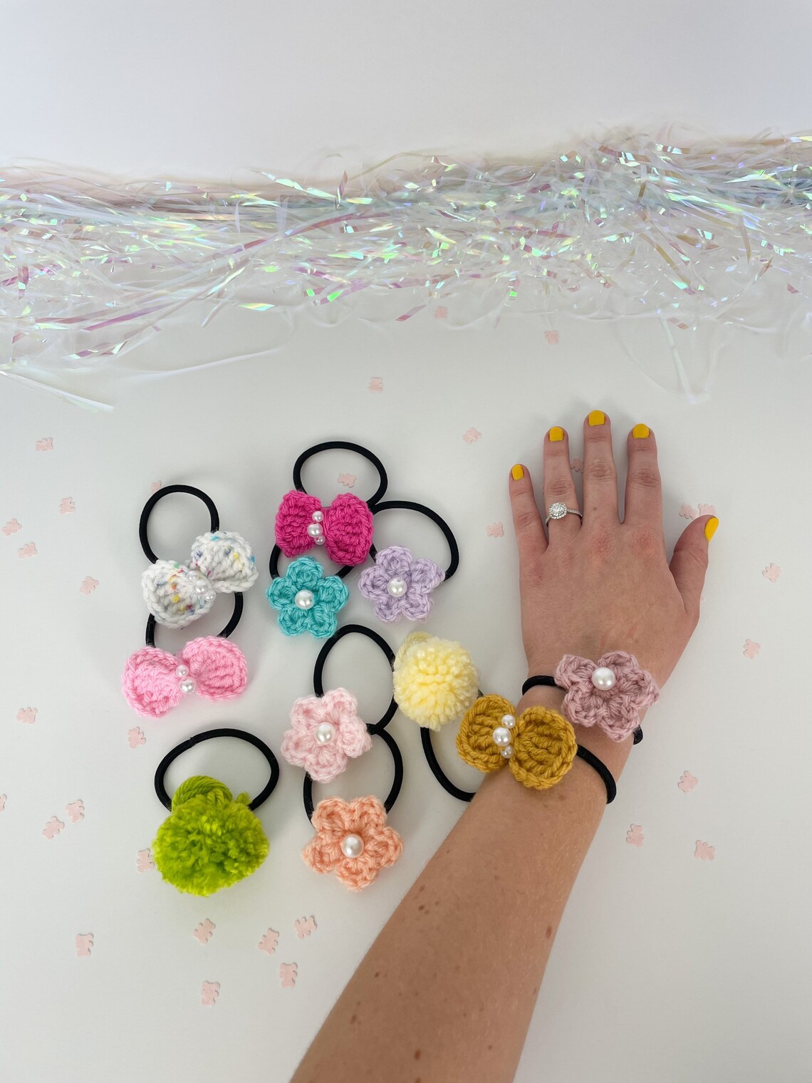 3 Pack Crochet Hair Tie Crochet Hair Accessory Crochet Hair Etsy