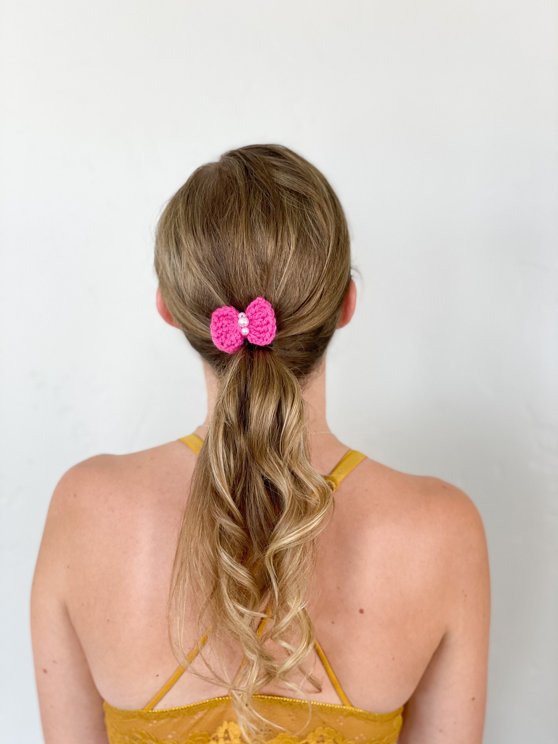 3 Pack Crochet Hair Tie, Crochet Hair Accessory, Crochet Hair Elastic ...