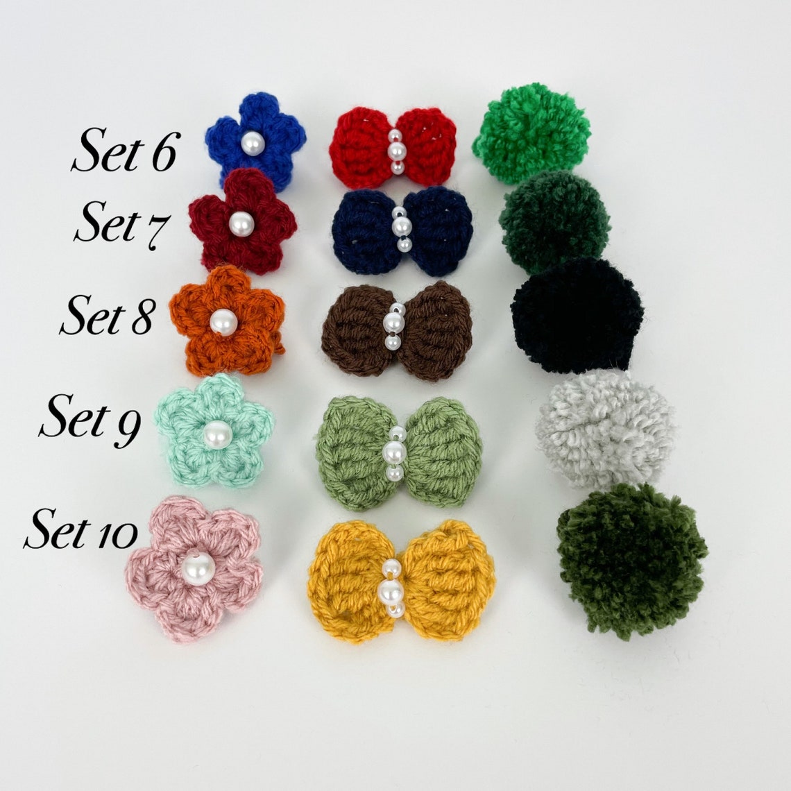 3 Pack Crochet Hair Tie Crochet Hair Accessory Crochet Hair Etsy