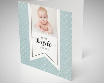 Birth announcement by lot | CHIC GRAPHIC (from 0.97 eur/unit)