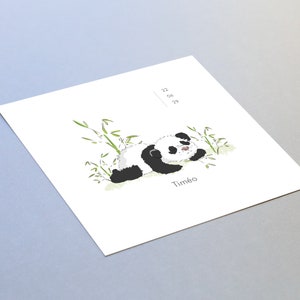 Birth announcement by lot - Panda (from 0.83 eur/unit)