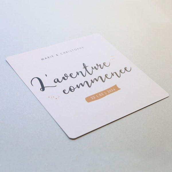 Faire-part de mariage par lot | Collection CHIC (à partir de 0,85 eur/unité)