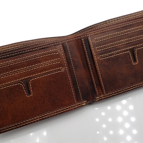 AG Wallets Mens Vintage Genuine Leather Hipster Wallet - Etsy