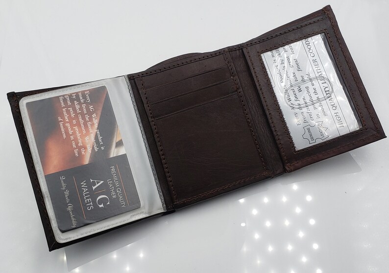 AG Wallets Mens Trifold Wallet With Removable Wallet Inserts Etsy