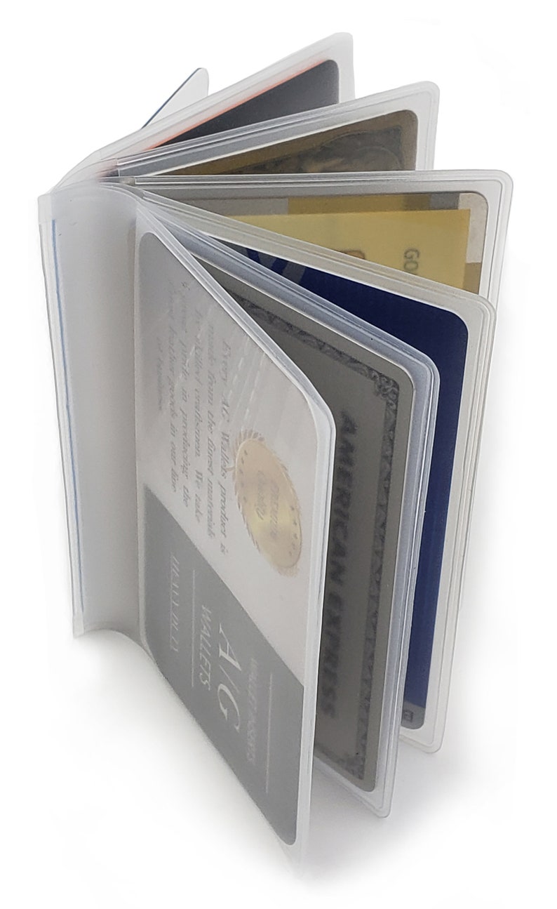 AG Wallets Set of 2 Heavy Duty Vinyl 6 Pages Trifold Wallet - Etsy