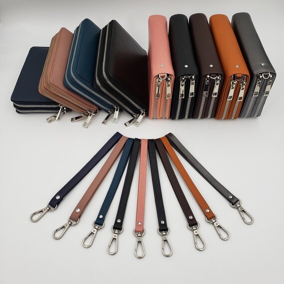 large double zipper wristlet