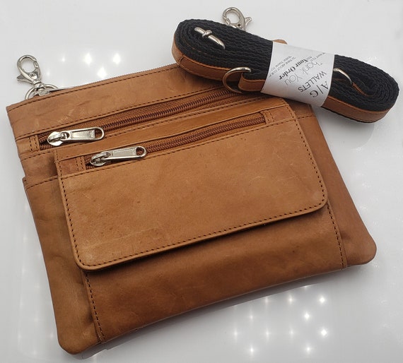 AG Wallets Cowhide Leather Crossbody Bags for Women Medium Crossbody Purse Leather Waist Bag Over the Shoulder Leather Clutch Purse Etsy