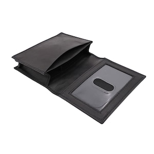 Tarjetero y estuche para tarjetas de visita con RFID de cuero genuino de AG Wallets, billetera personalizada para tarjetas de visita, estuche para tarjetas de crédito