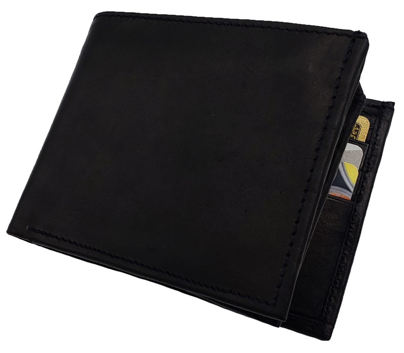 AG Wallets Mens Bifold Wallet Cowhide Leather Cash Credit Card Etsy