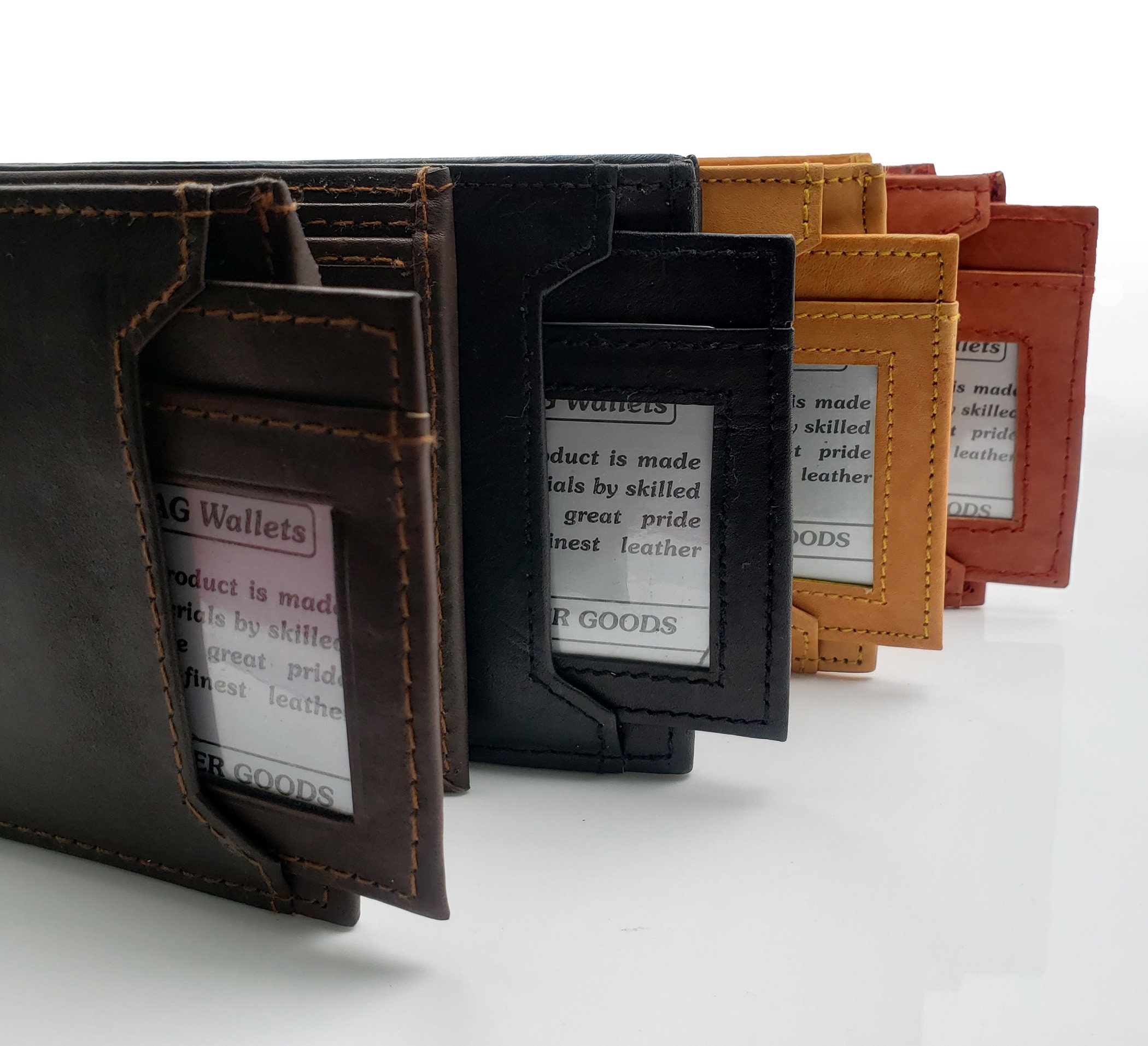 AG Wallets Mens Sliding 2 in 1 Bifold Wallet Removable image