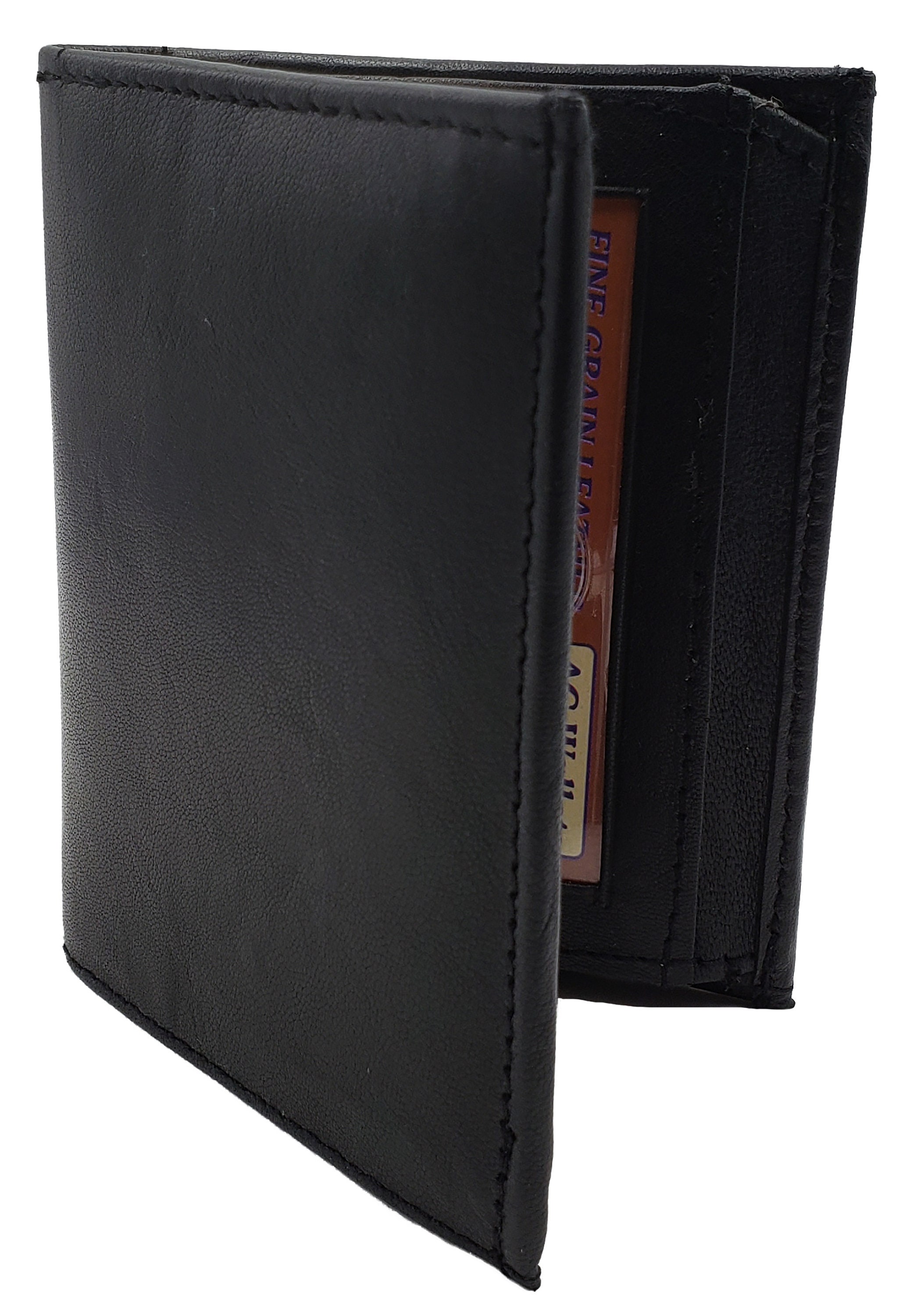 AG Wallets Mens Leather Bifold 8 Card Slots dual Flap 4 ID | Etsy