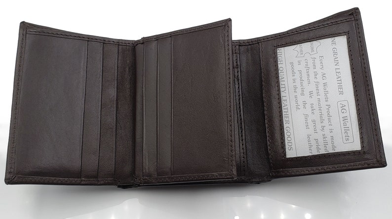 AG Wallets Mens Premium Cowhide Leather Credit Card and 2 ID - Etsy