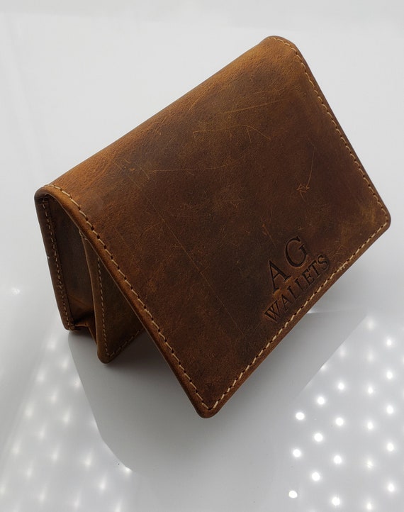 Personalized Leather Long Wallet With Photo Engraving - Custom Bifold Wallet For Men & Women