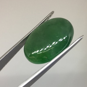 Jadeite ~ Untreated Burma Jade ~ Huge 24.88 Ct Natural Pure Green Jadeite with AIGS Certificate ~One of a Kind Gemstone ~ March Birthstone