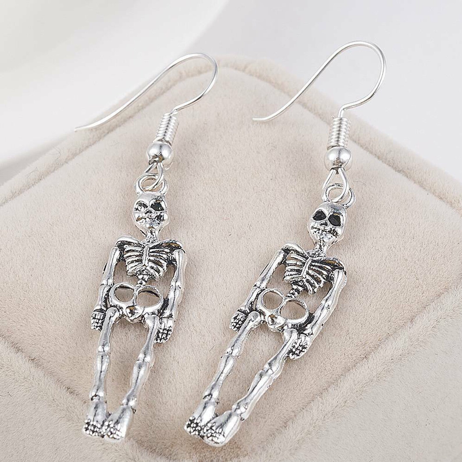 Skeleton Earring Halloween Earring Halloween Jewelry Etsy