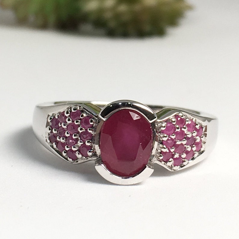 Natural Ruby Lady Ring African Ruby Ring Women Jewelry - Etsy